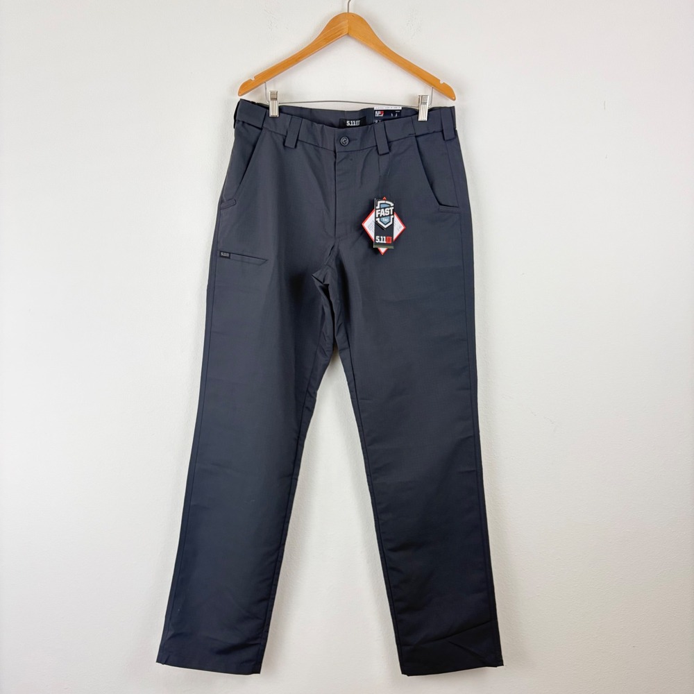NWT 5.11 34x36 Mens Tactical Ripstop Fast-Tac Urban Pants Charcoal Grey74461